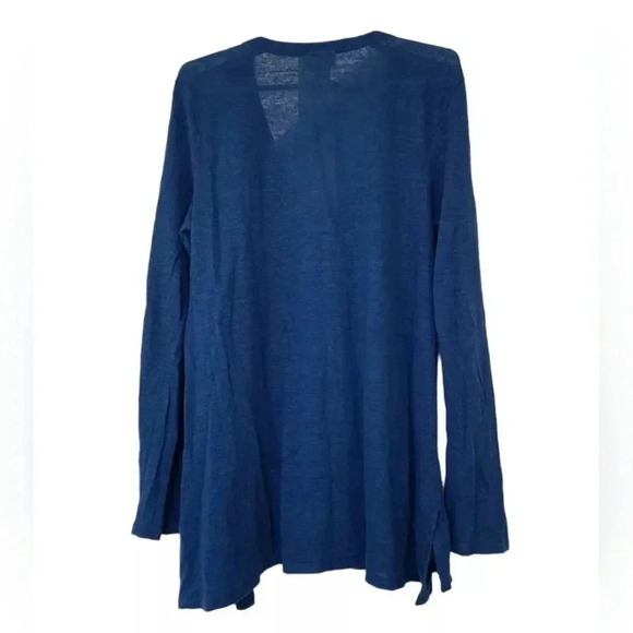 J. Jill Women Love Linen Button Front Cardigan Sweater Loose Lagenlook Size L - Picture 2 of 10